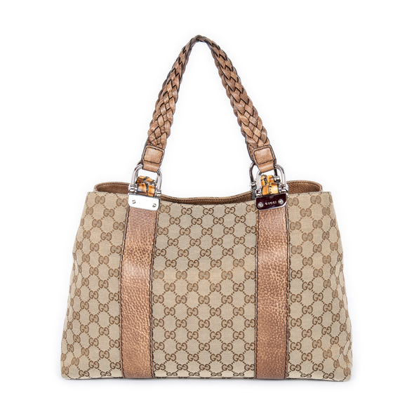 Gucci Medium Bamboo Bar Tote - Picture 1 of 10